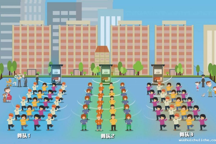 广场舞定向音响,定向发声分区效果