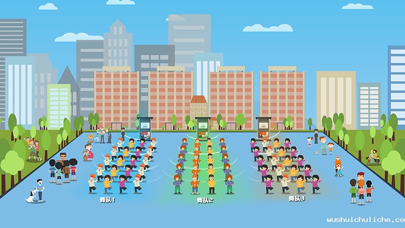 广场舞定向音响,定向发声示意图